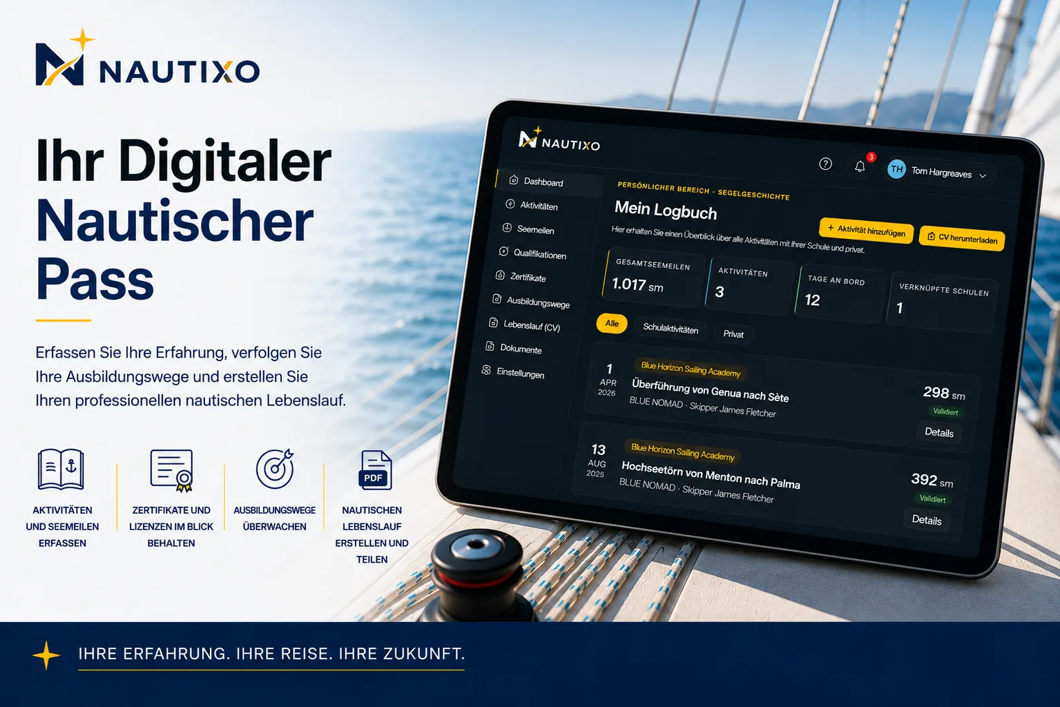 Warum jeder Segler einen digitalen Nautischen Pass haben sollte